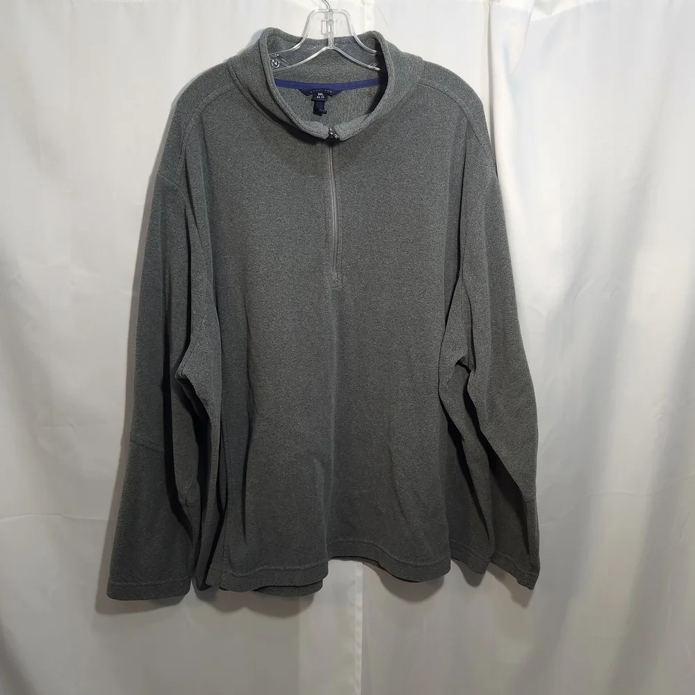 Lands' End Men's Zip Up Gray Sweater